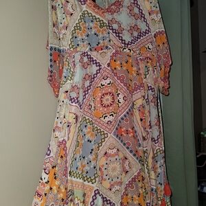 Bohemian Patchwork Maxi Dress